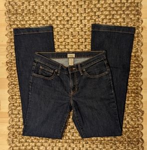 Vintage GAP Long and Lean Jeans Size 6/28 Long Dark Blue Slight Flare